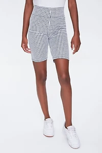 Gingham Biker Shorts
