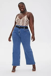 Plus Size High-Rise Straight Jeans