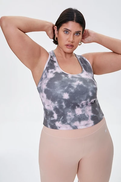 Plus Active Tie-Dye Tank Top
