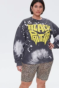 Plus Size Leopard Print Biker Shorts