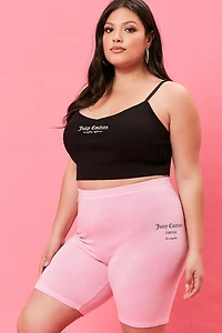 Plus Juicy Couture Biker Shorts