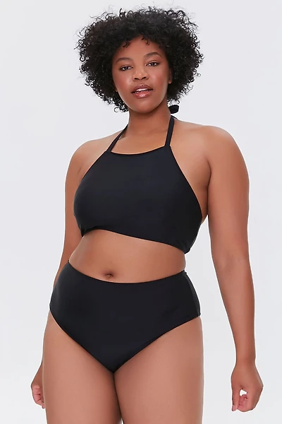 Plus Size High-Rise Bikini Bottoms