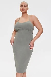 Plus Size Ribbed Bodycon Dress