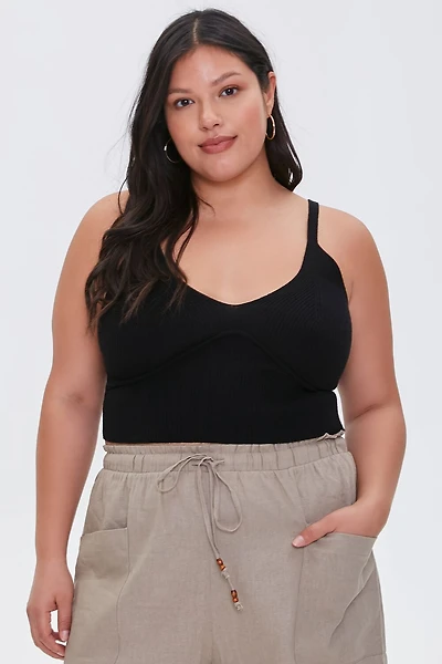 Plus Sweater-Knit Cami