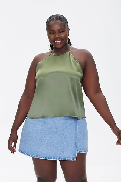 Plus Satin Cami