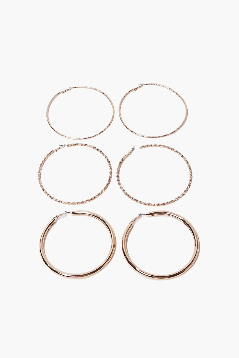 Twisted Hoop Earring Set
