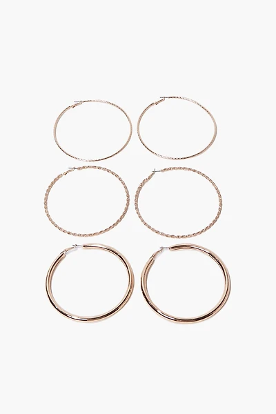 Twisted Hoop Earring Set