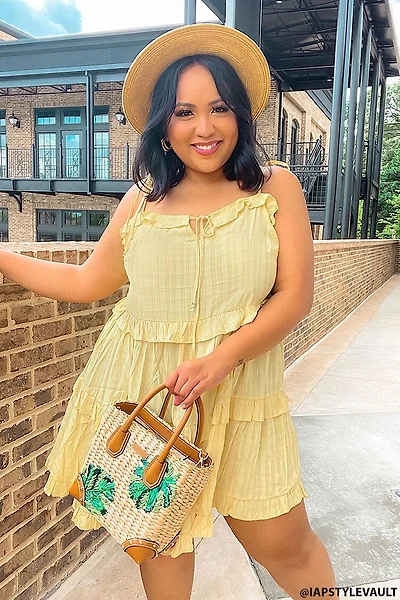 Plus Tiered Cami Dress