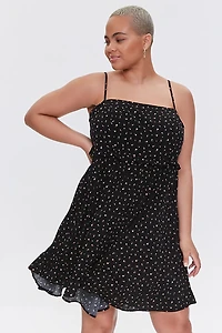 Plus Size Ditsy Floral Dress