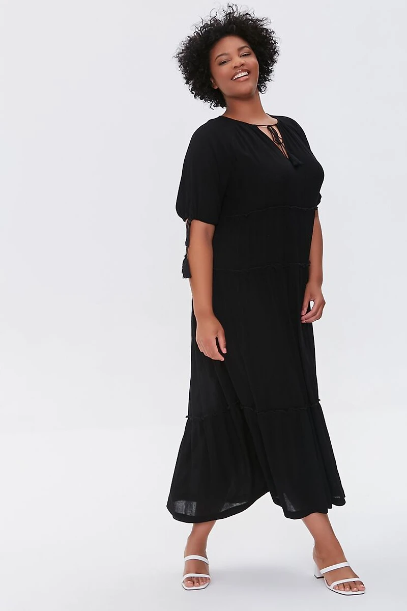 Plus Size Tiered Maxi Dress