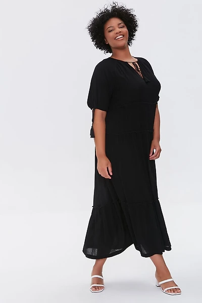 Plus Size Tiered Maxi Dress