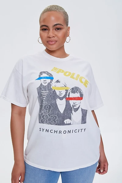 Plus Size The Police Graphic Tee