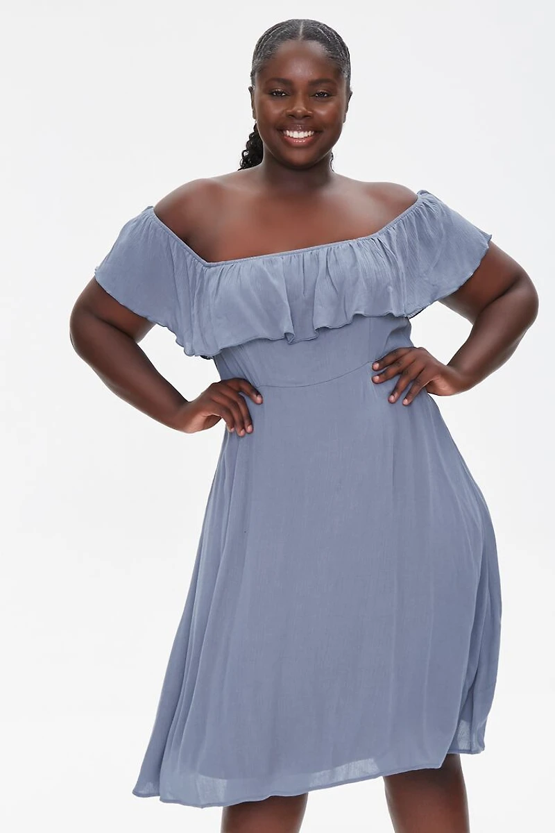 Plus Off-the-Shoulder Dress