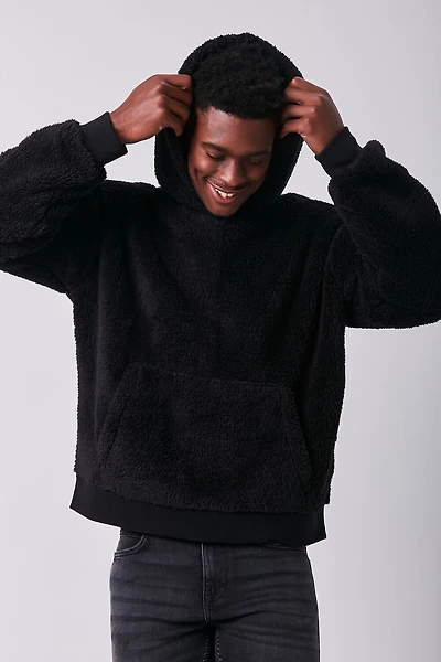 Faux Shearling Teddy Hoodie