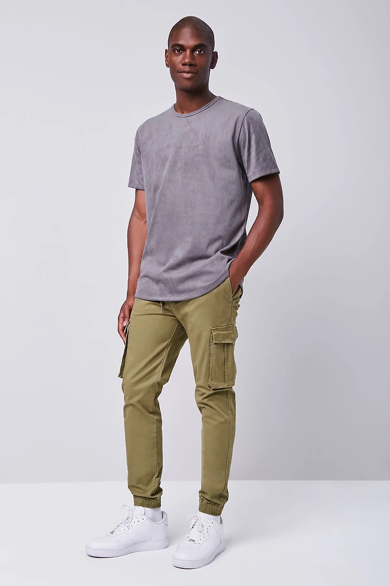 Twill Drawstring Cargo Pants