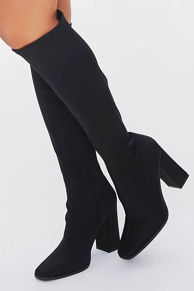 Knee-High Block Heel Boots