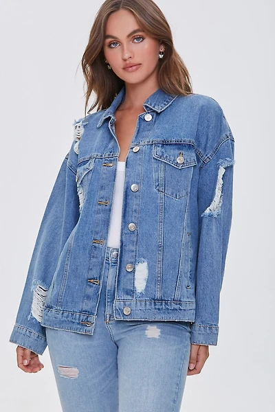 Basic Recycled Cotton-Blend Denim Jacket