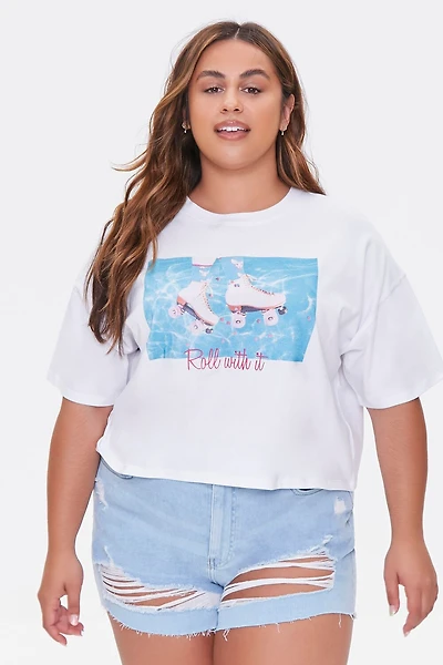 Plus Size Moxi Skates Graphic Tee