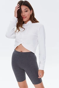 Organically Grown Cotton Basic Biker Shorts