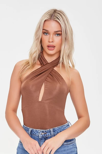 Twisted Halter Bodysuit