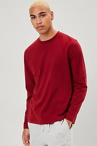 Long-Sleeve Crew Neck Tee