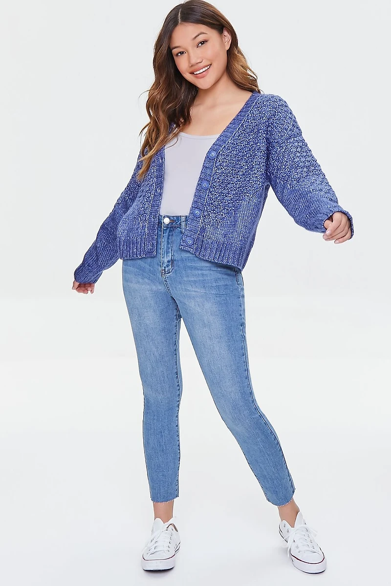 Essential High-Rise Raw-Cut Jeans