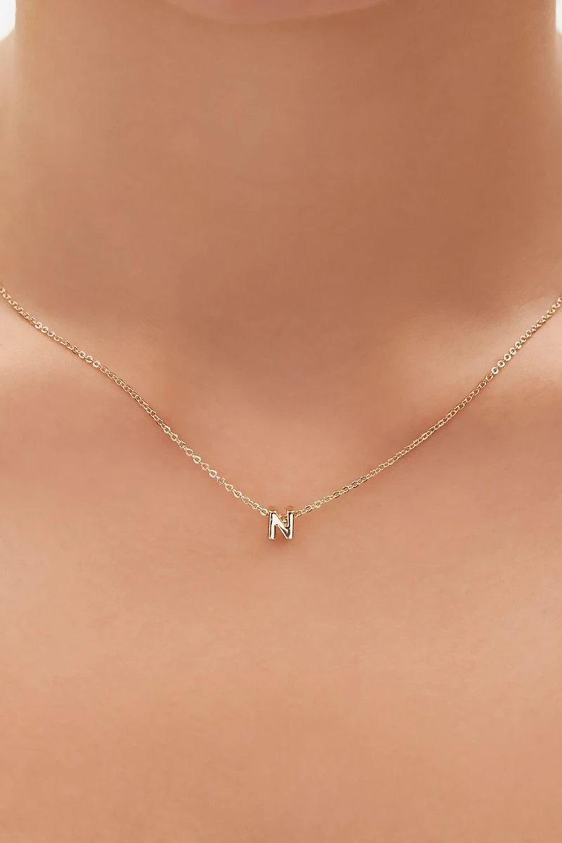 Initial Charm Chain Necklace
