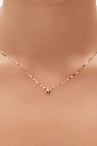 Initial Charm Chain Necklace