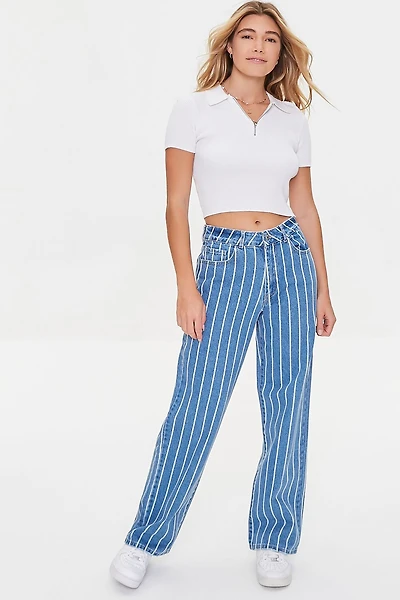Striped 90s-Fit Jeans