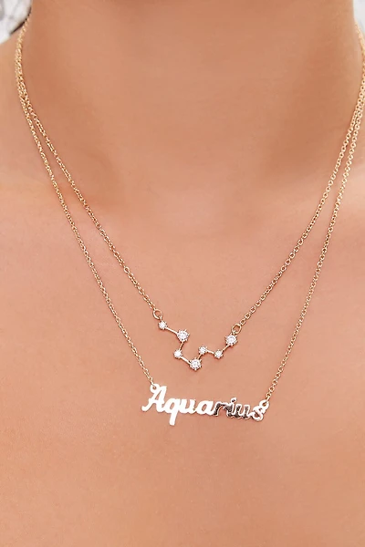 Zodiac Pendant Layered Necklace