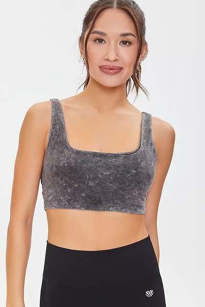 Oil Wash Longline Sports Bra