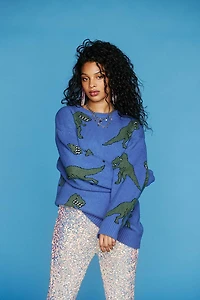 T-Rex Print Sweater