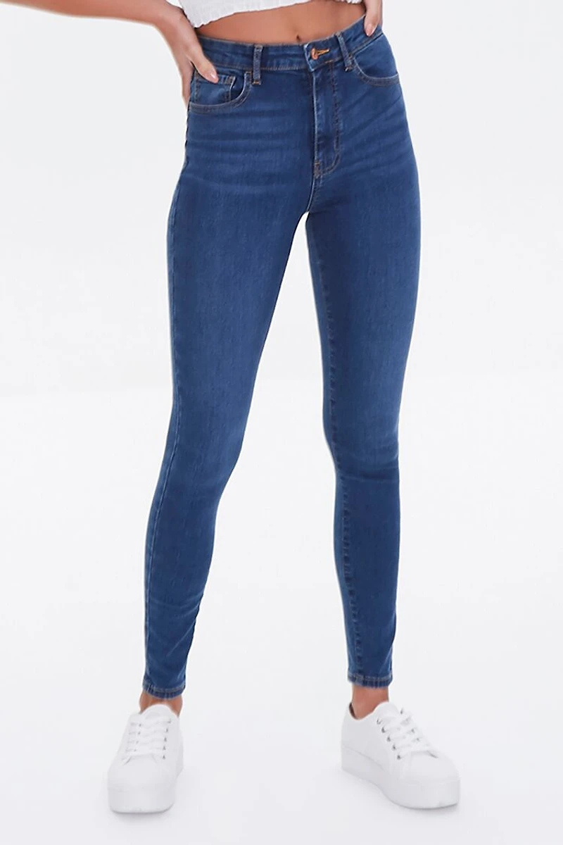 Super-Stretch High-Rise Skinny Jeans
