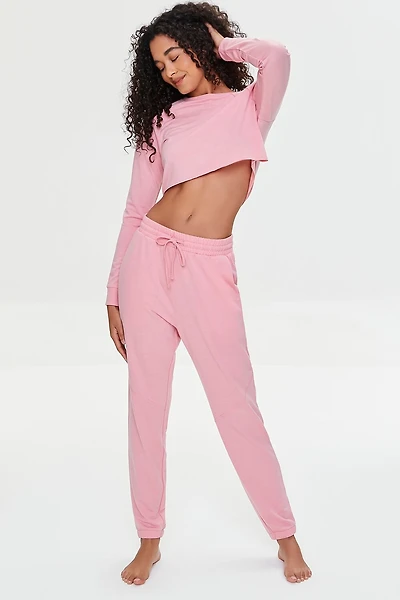 Drawstring French Terry Joggers