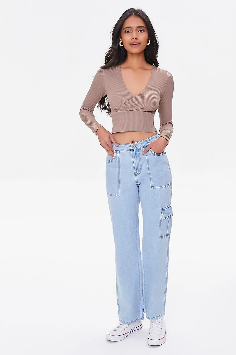 Straight-Leg Cargo Jeans