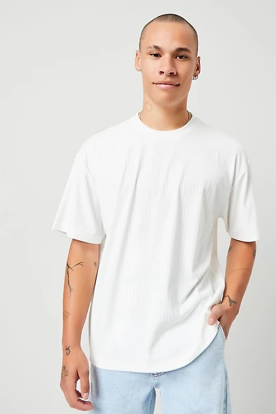 Ribbed Crew Neck Tee