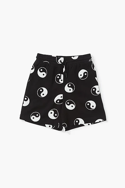 Kids Yin Yang Print Shorts (Girls + Boys)