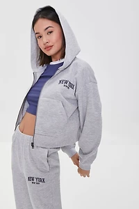 New York Graphic Zip-Up Hoodie