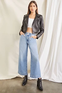 Wide-Leg High-Rise Jeans