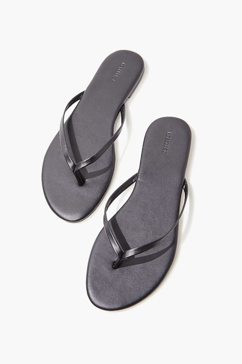 Metallic Thong Sandals