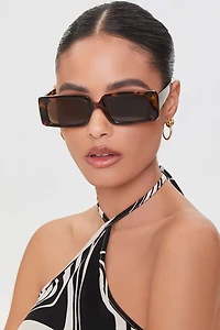 Tortoiseshell Rectangular Sunglasses