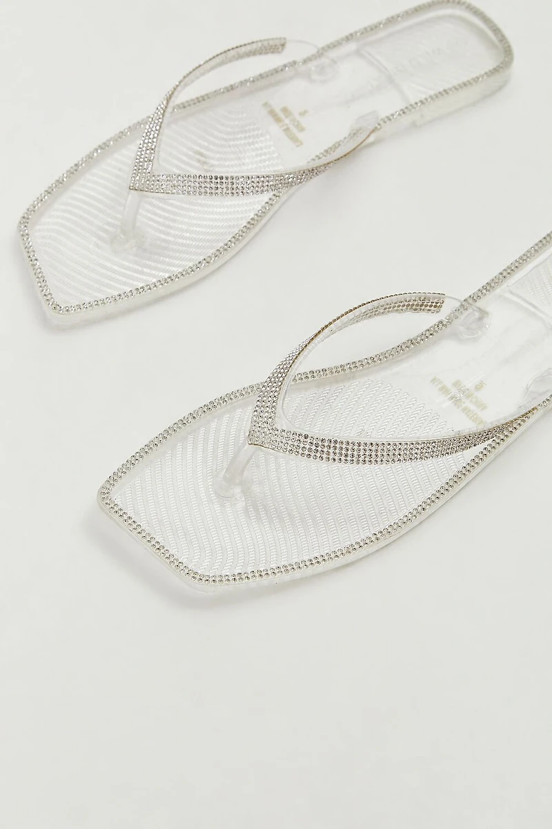 Rhinestone Jelly Sandals