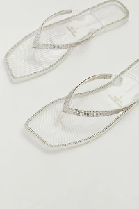 Rhinestone Jelly Sandals