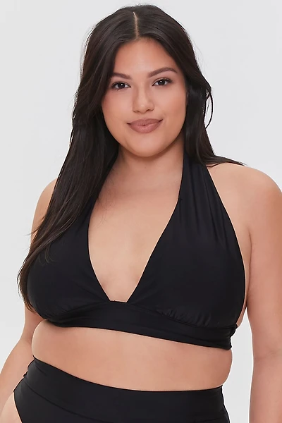 Plus Size Halter Bikini Top