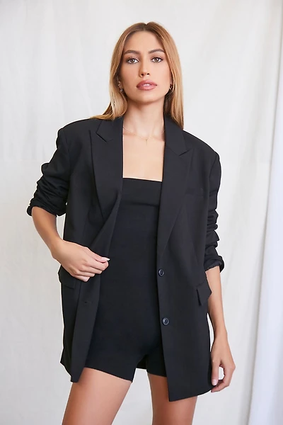 Oversized Single-Breasted Blazer