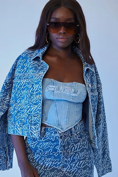 FUBU Print Denim Jacket