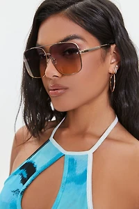 Tinted Aviator Sunglasses