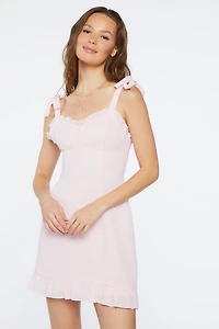 Tie-Strap Sweetheart Dress