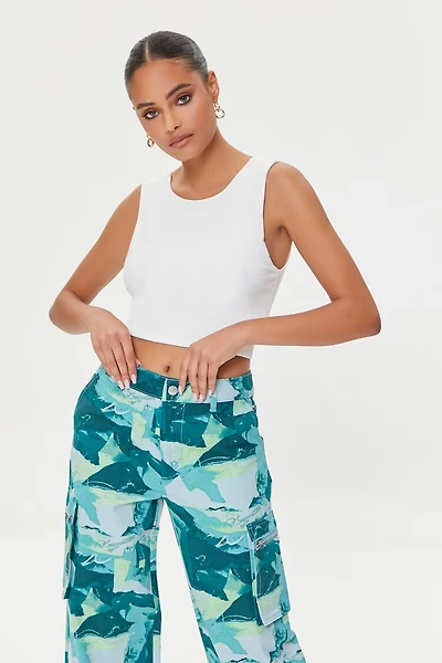 Twisted-Back Crop Top