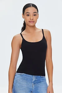 Basic Cotton Thick-Strap Cami